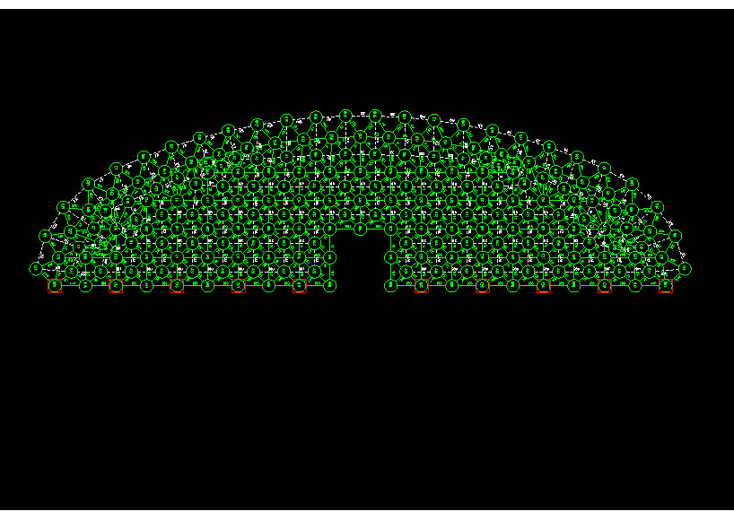 遵义锡林浩特91跨，1000米长干煤棚网架设计